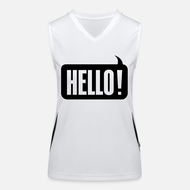 Hello! Débardeur respirant contrasté Femme