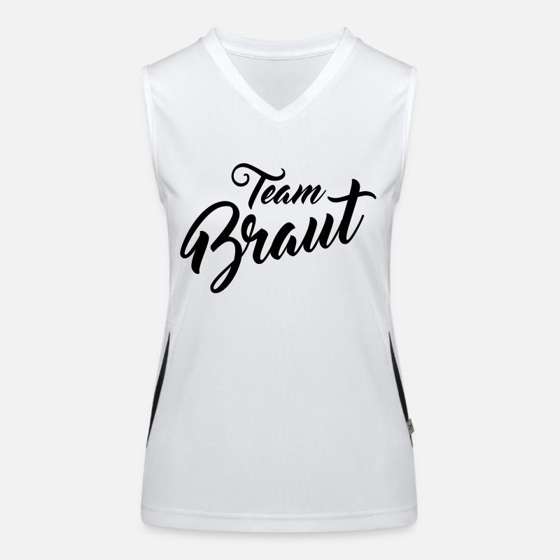 Team Braut Funktionelles Kontrast-Tank Top für Frauen