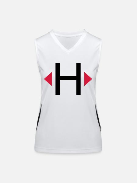 Elb H Jolle - Funktionelles Kontrast-Tank Top für Frauen - Weiß/Schwarz - Vorne