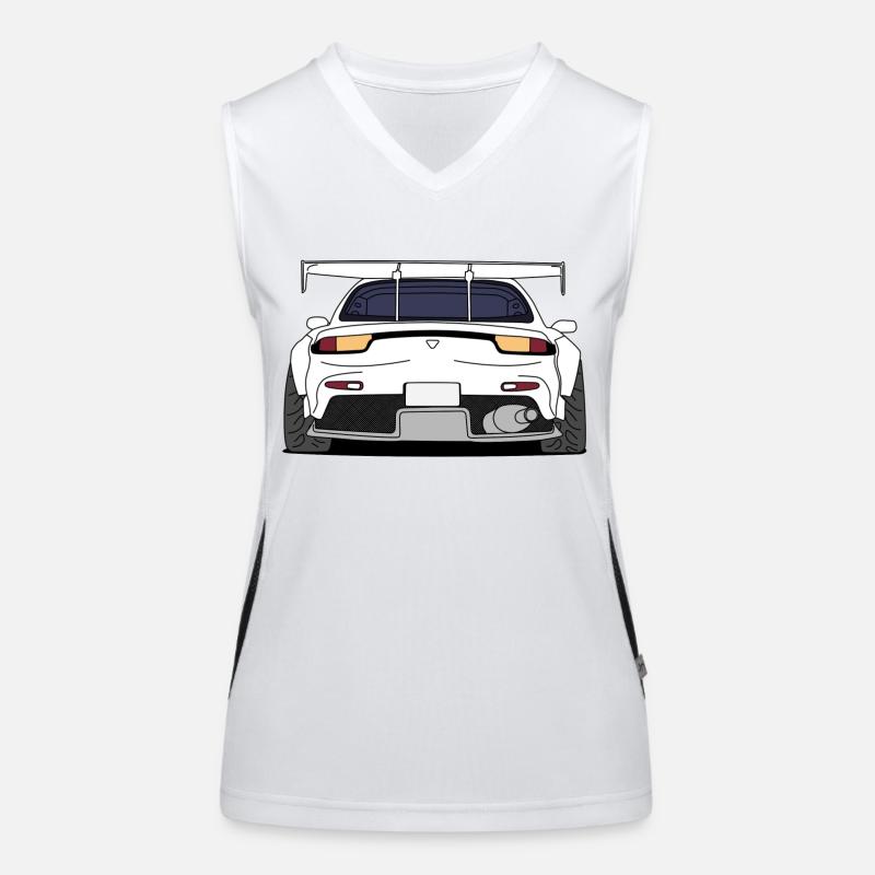 rx7rear white Débardeur respirant contrasté Femme