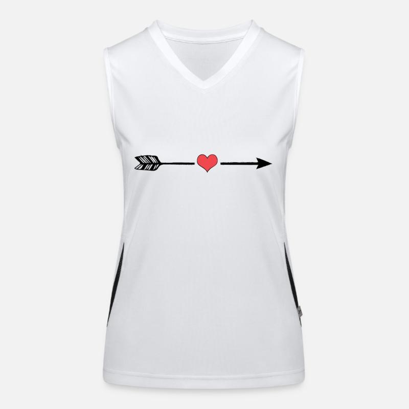 Heart arrow Women's Functional Contrast Tank Top