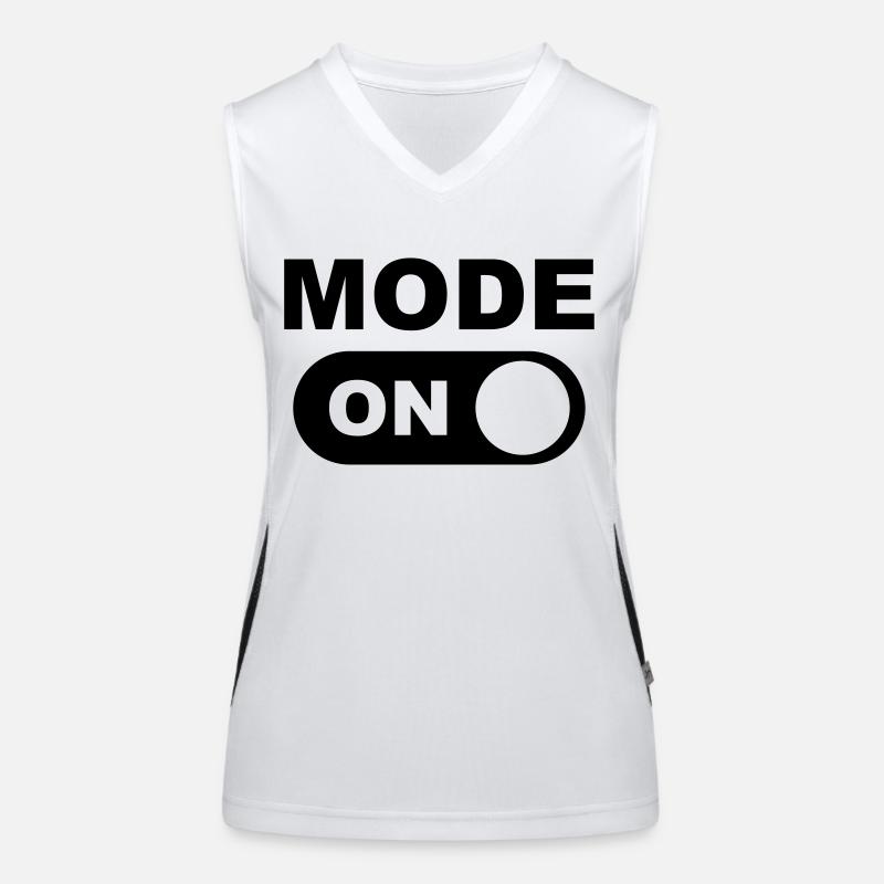 Mode On (Muster) Funktionelles Kontrast-Tank Top für Frauen