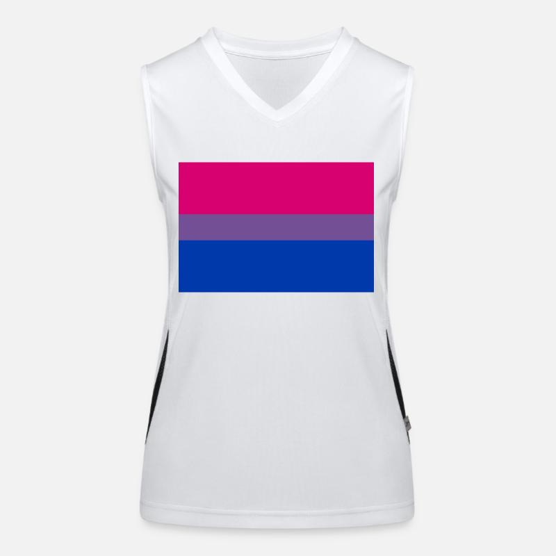 drapeau bisexuel Débardeur respirant contrasté Femme