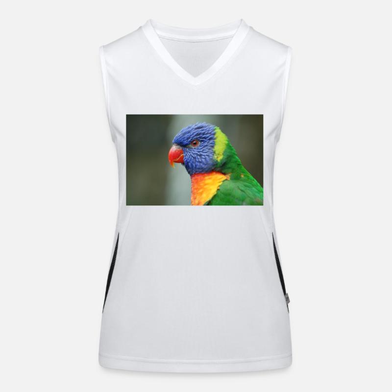 Honey parrot aka loris Women's Functional Contrast Tank Top