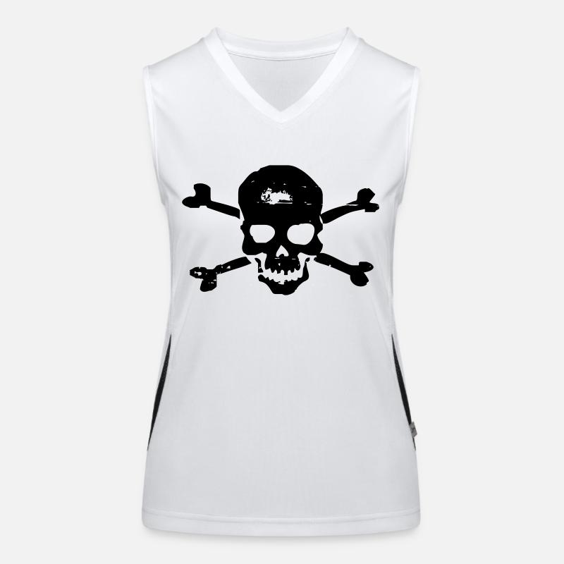 dead schaedel Women's Functional Contrast Tank Top