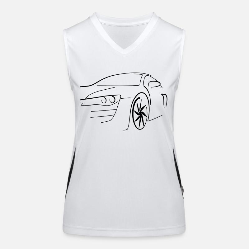 Motorsport Auto Funktionelles Kontrast-Tank Top für Frauen