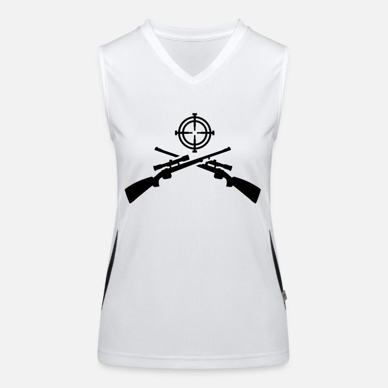 Gewehr Funktionelles Kontrast-Tank Top für Frauen