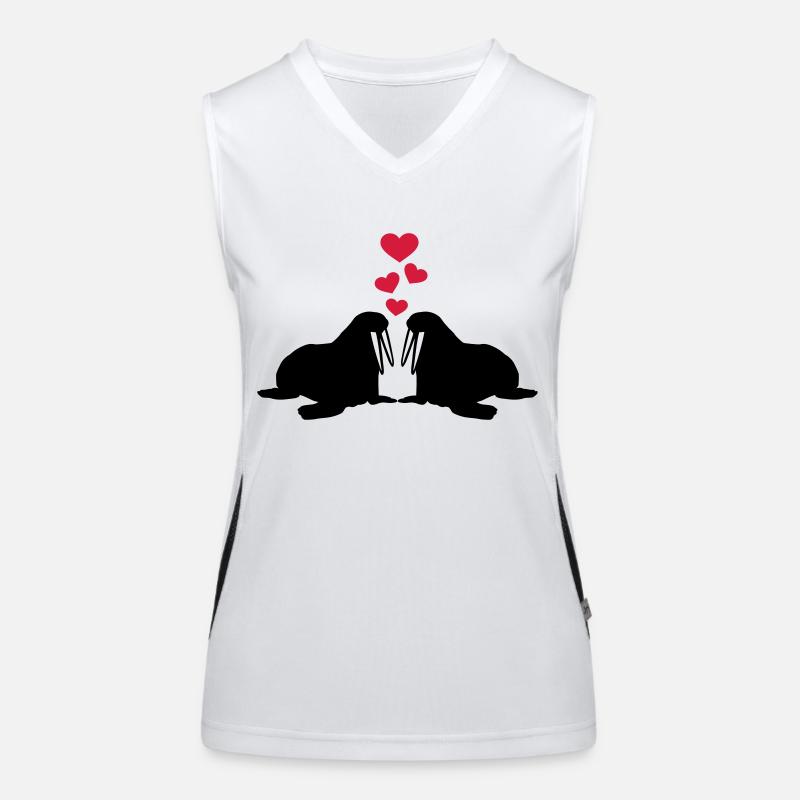 Walross Funktionelles Kontrast-Tank Top für Frauen