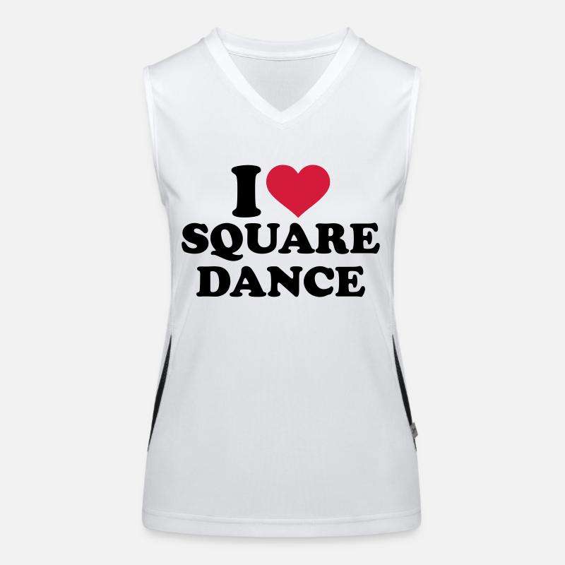 Square dance Funktionelles Kontrast-Tank Top für Frauen