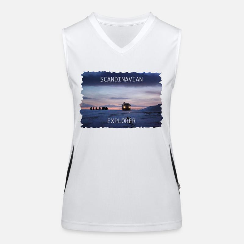 Scandinavian Explorer Iceland Norway Women's Functional Contrast Tank Top
