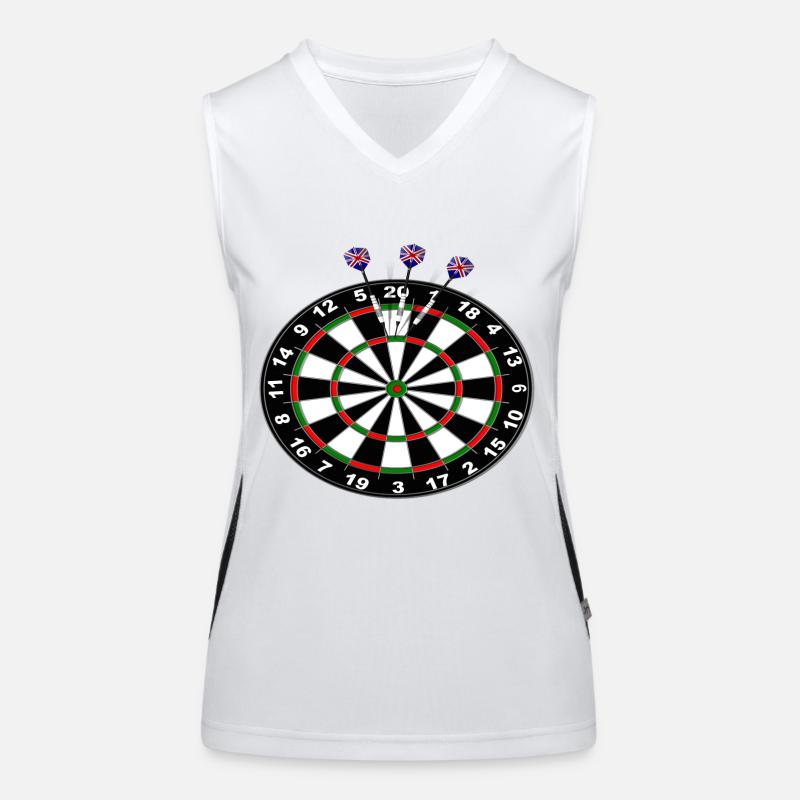 Darts 180 Funktionelles Kontrast-Tank Top für Frauen