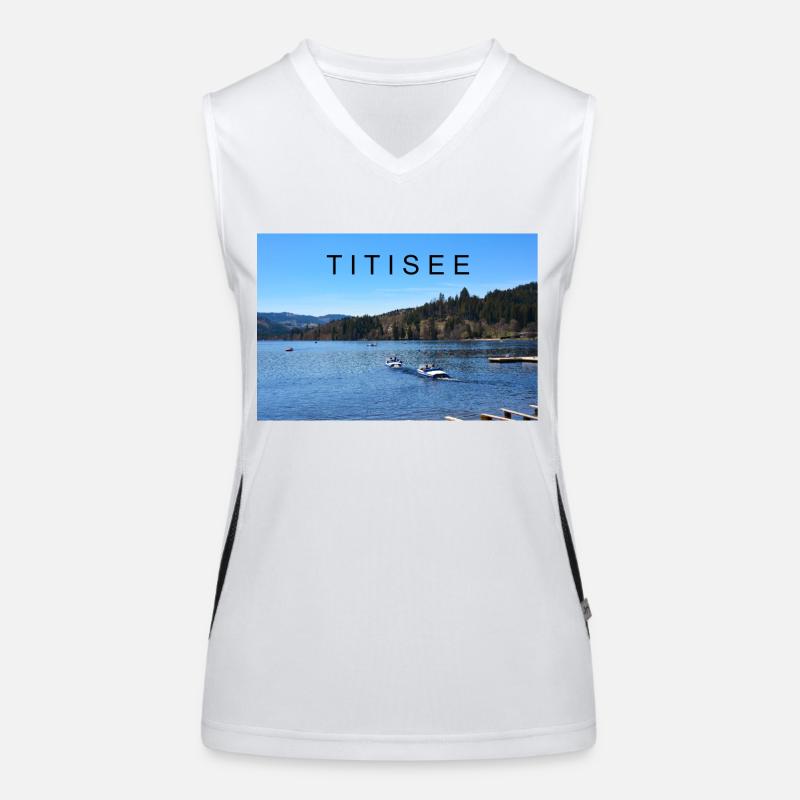 Titisee en Forêt-Noire Débardeur respirant contrasté Femme