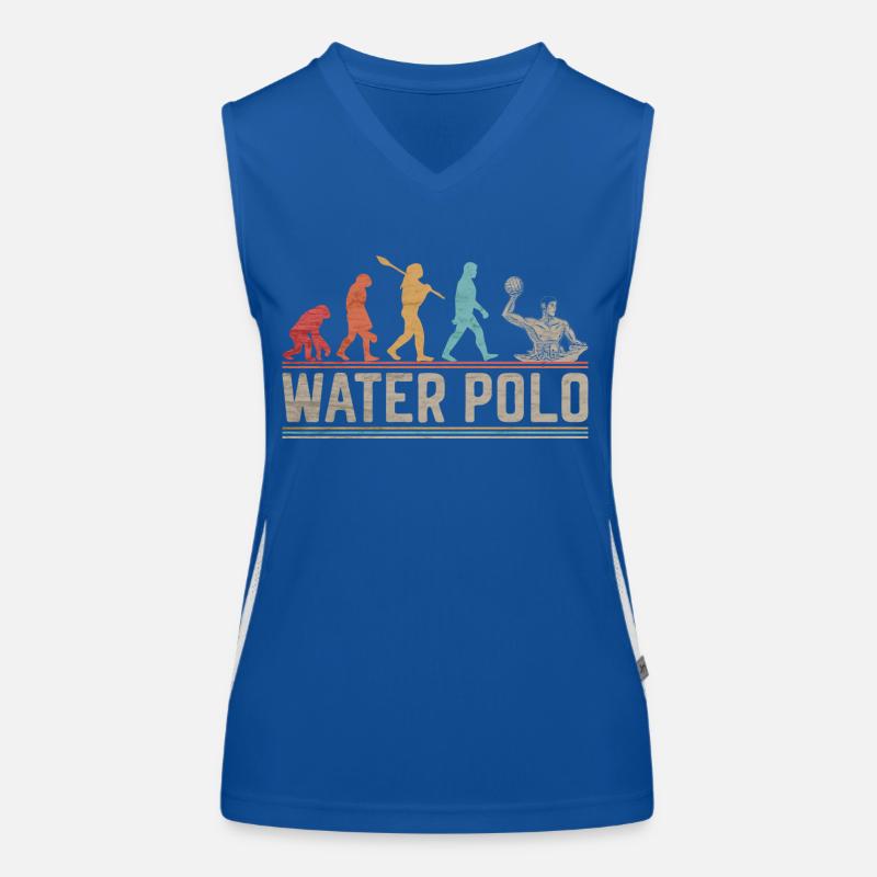 Evolution des Wasserball-Spaß-Wasserballs Funktionelles Kontrast-Tank Top für Frauen