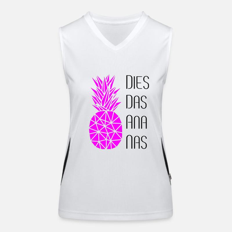 Dies Das Ananas Funktionelles Kontrast-Tank Top für Frauen