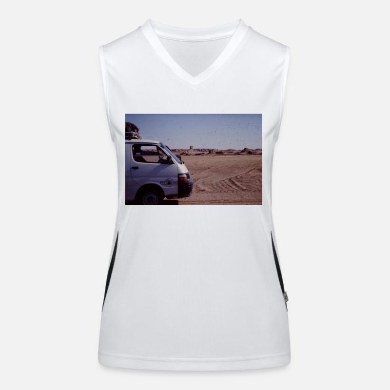 A Car Funktionelles Kontrast-Tank Top für Frauen