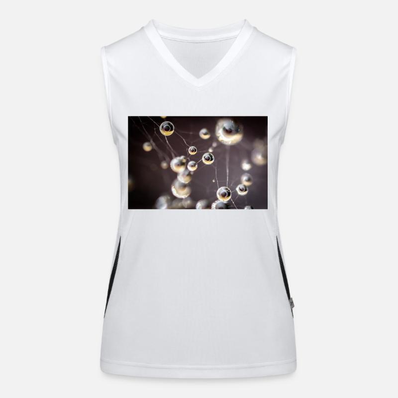 Droplets Women's Functional Contrast Tank Top
