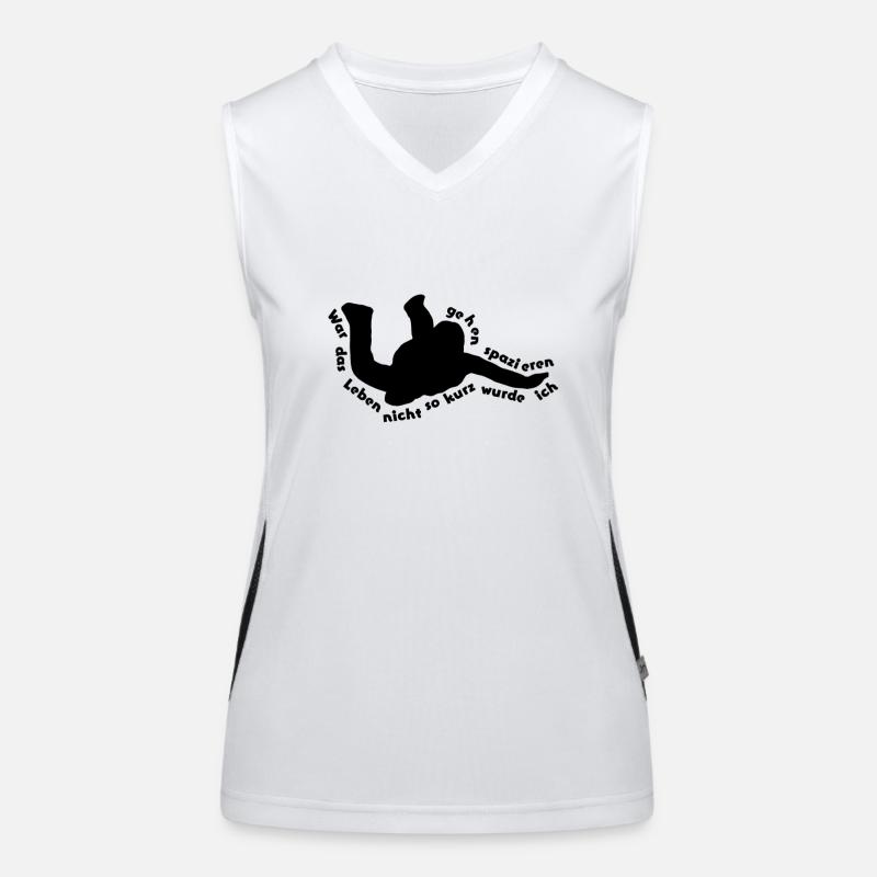 Fallschirmspringen Funktionelles Kontrast-Tank Top für Frauen