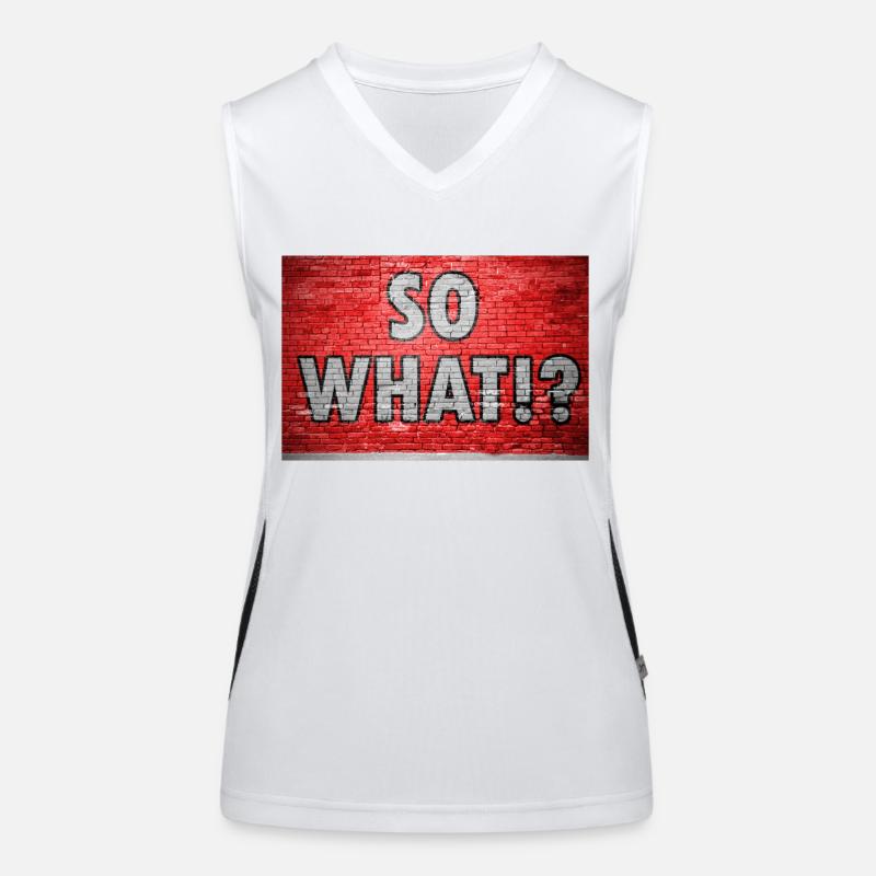 So What!? Graffiti Women's Functional Contrast Tank Top