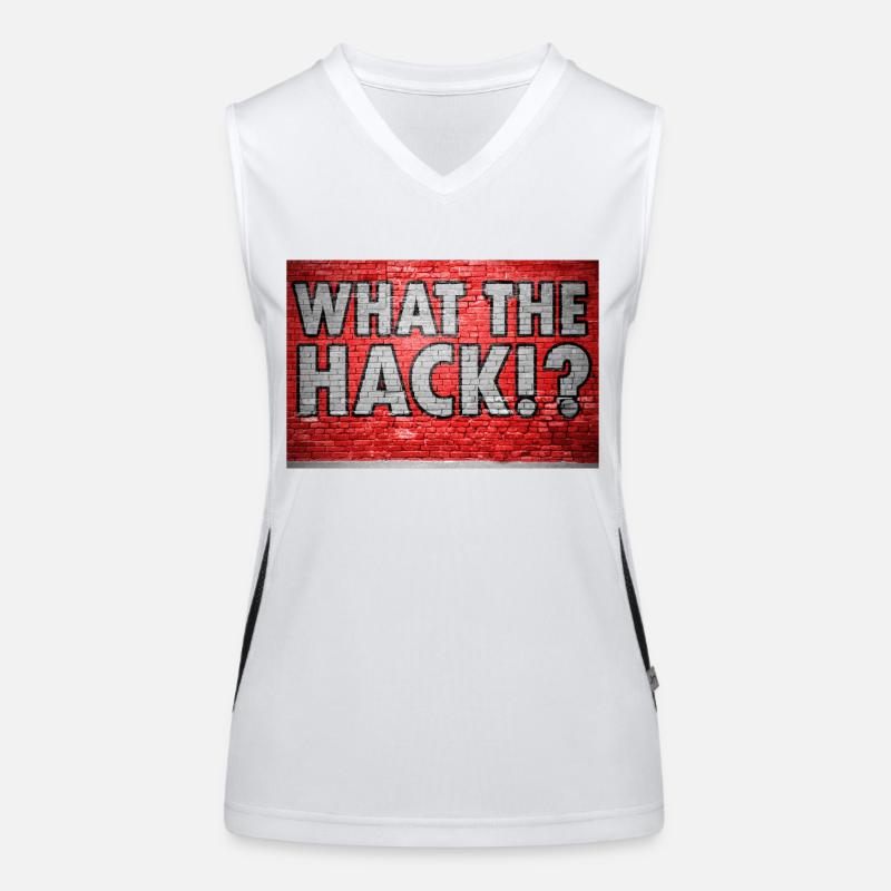 What The Hack!? Graffiti Women's Functional Contrast Tank Top