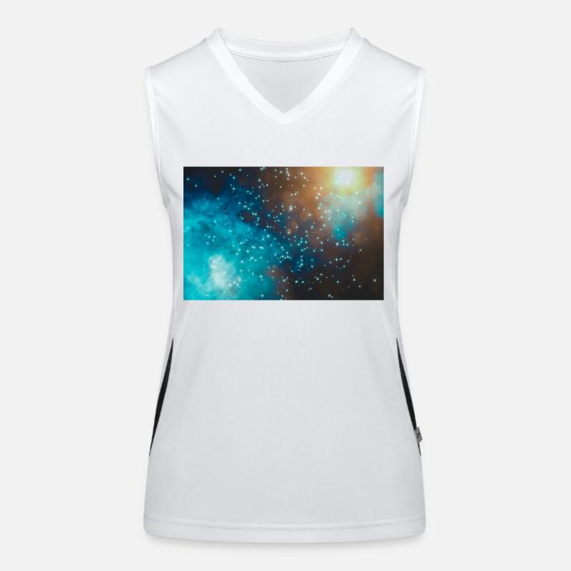 Kosmos Funktionelles Kontrast-Tank Top für Frauen