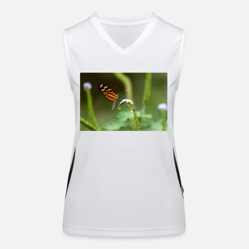 Schmetterling Funktionelles Kontrast-Tank Top für Frauen