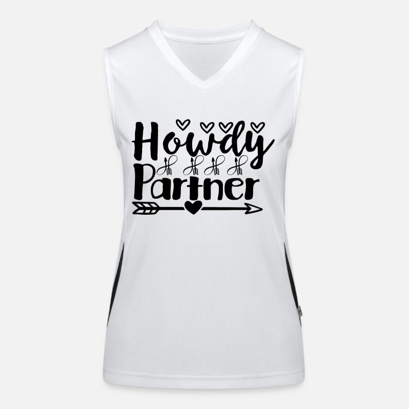 Howdy Partner Funktionelles Kontrast-Tank Top für Frauen