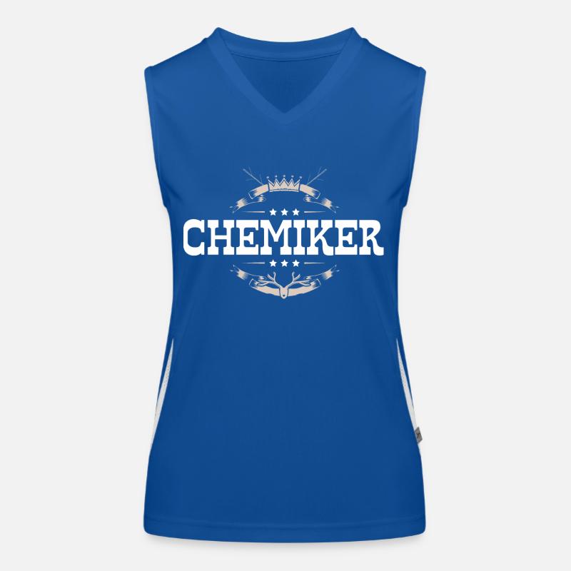 Chemiker Beruf Funktionelles Kontrast-Tank Top für Frauen