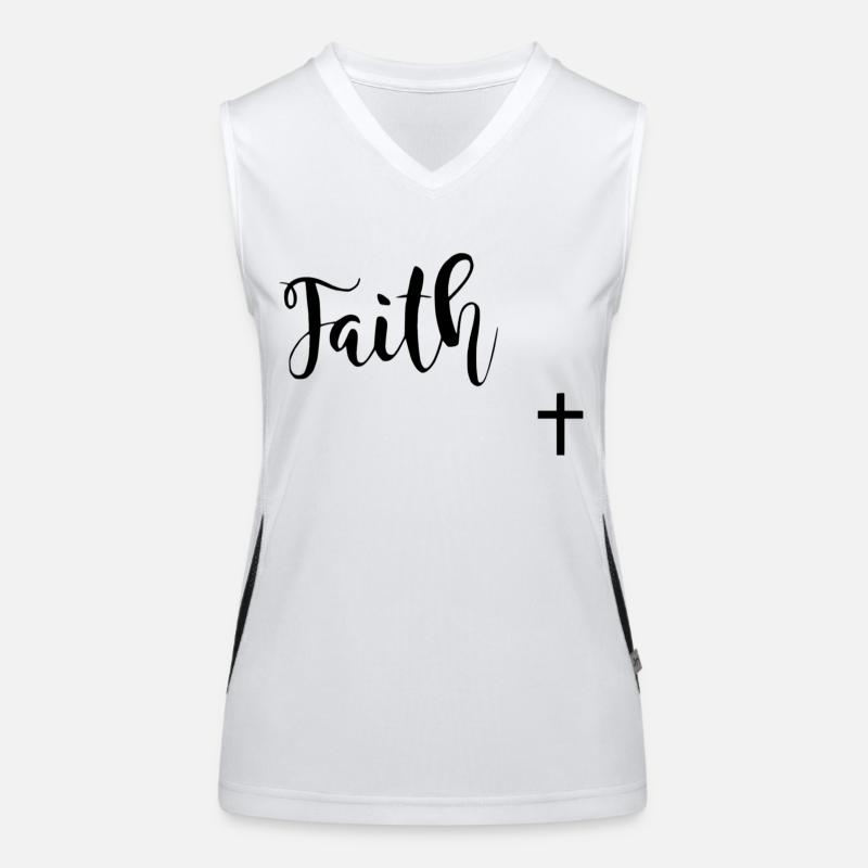 Glaube Funktionelles Kontrast-Tank Top für Frauen