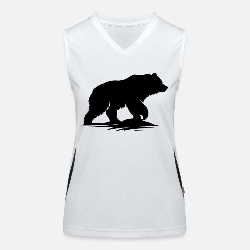 bär Funktionelles Kontrast-Tank Top für Frauen
