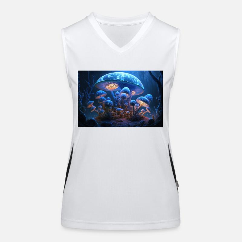 Mushroom city Women's Functional Contrast Tank Top