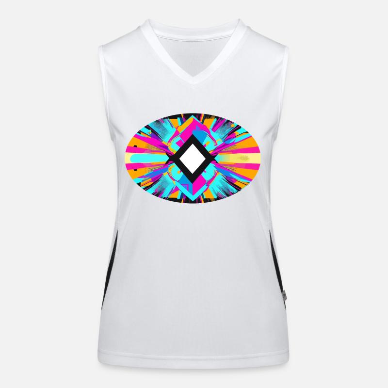 All seeing eye Women's Functional Contrast Tank Top