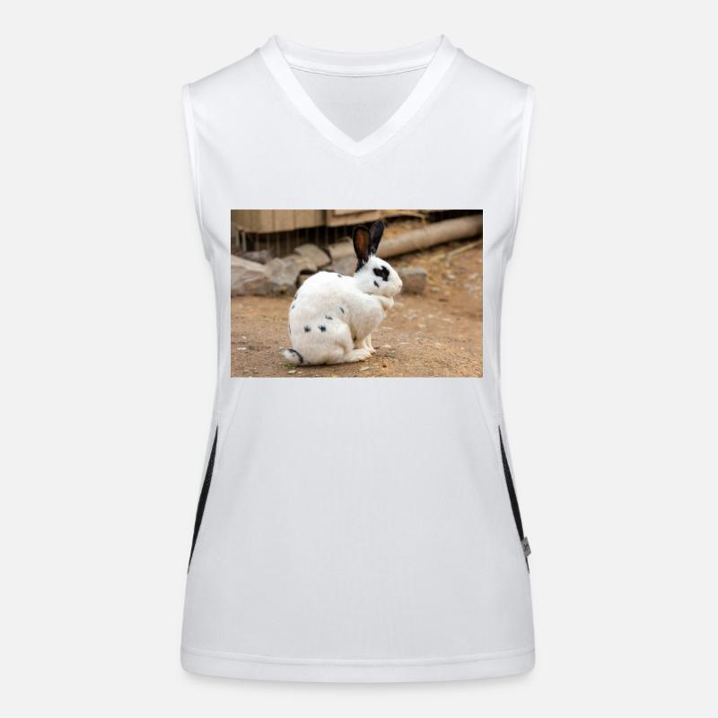 Rabbit (in german Kaninchen) Women's Functional Contrast Tank Top