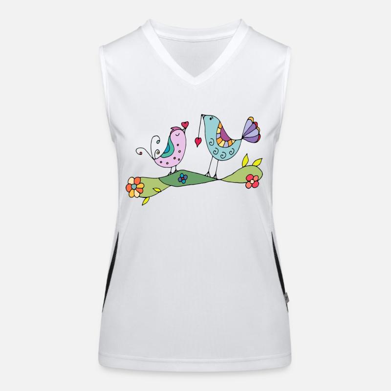 Birds Women's Functional Contrast Tank Top