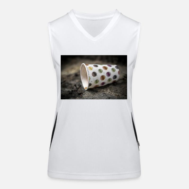 Paper cup Women's Functional Contrast Tank Top