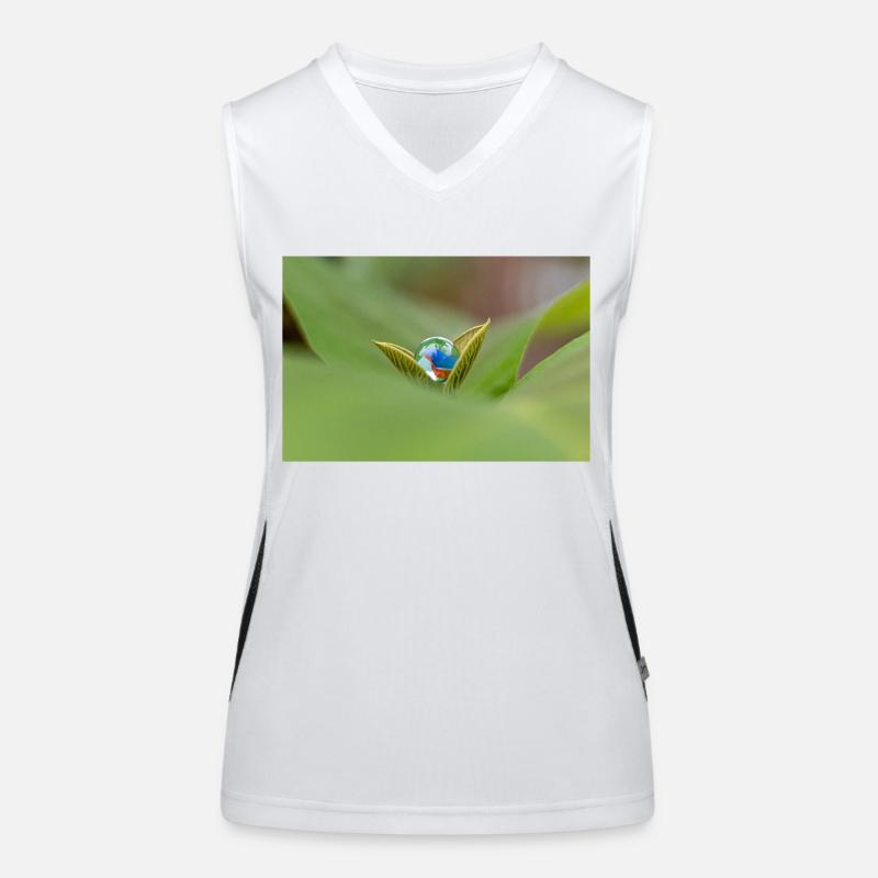DER Marmor auf der Pflanze Funktionelles Kontrast-Tank Top für Frauen