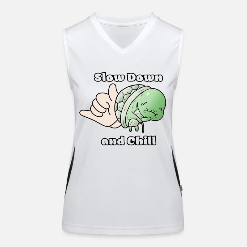 Slow Down and Chill Women's Functional Contrast Tank Top