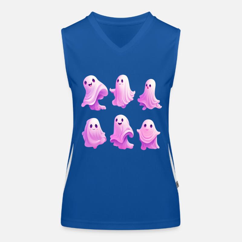 Cute Ghosts Women's Functional Contrast Tank Top