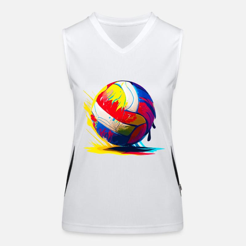 Volleyball Funktionelles Kontrast-Tank Top für Frauen