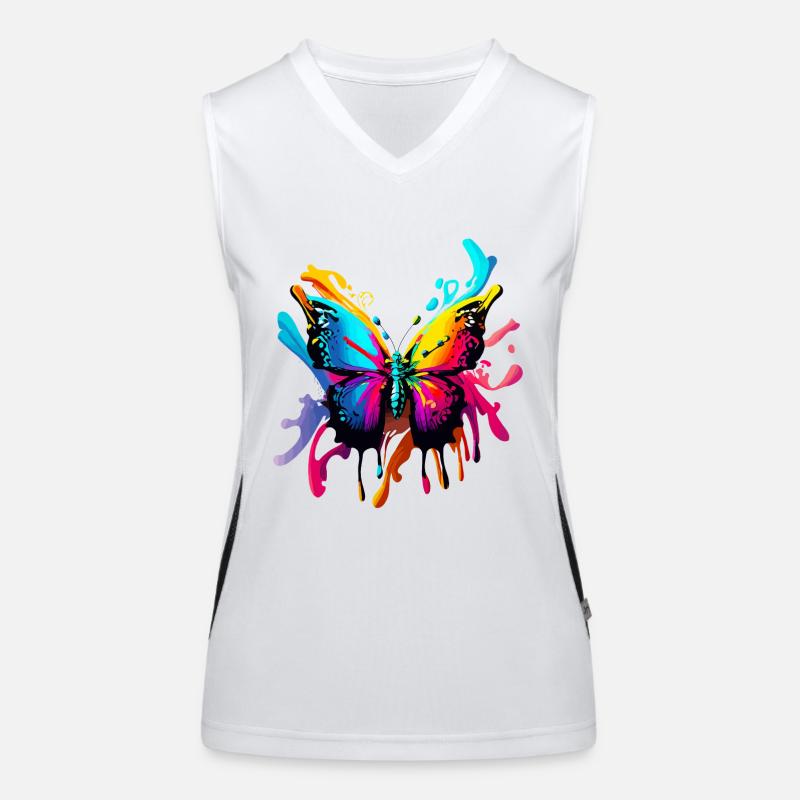 papillon Débardeur respirant contrasté Femme