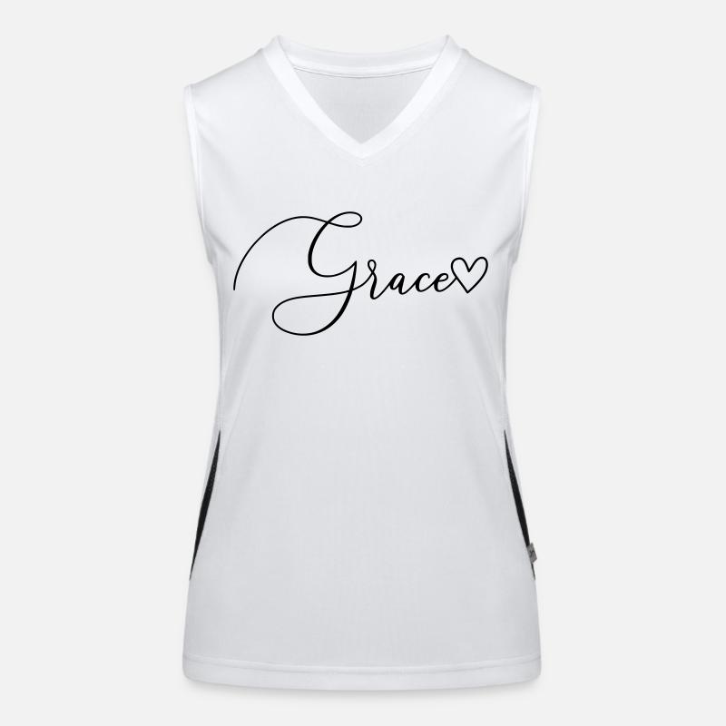 Grace Name Vorname Mädchen Funktionelles Kontrast-Tank Top für Frauen