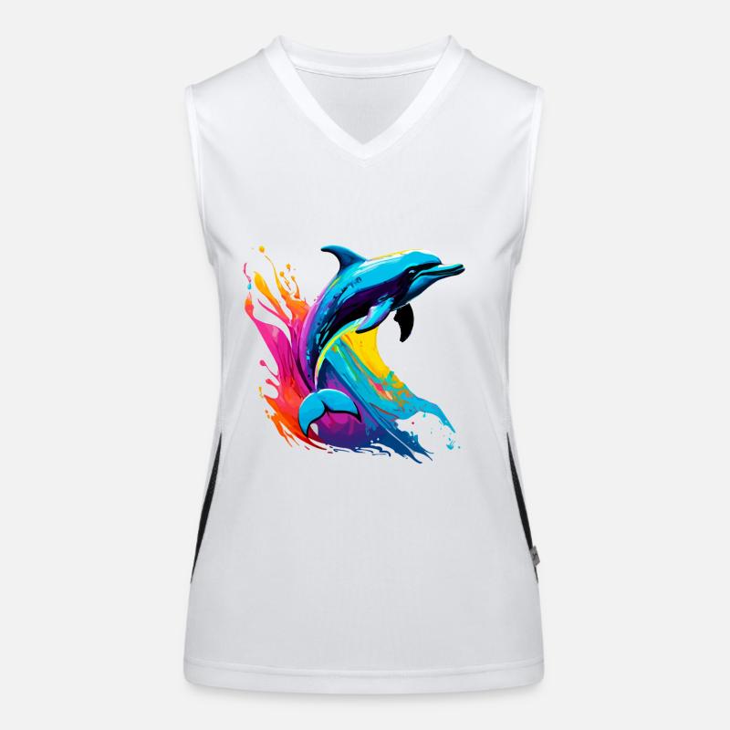 Dolphin Women's Functional Contrast Tank Top