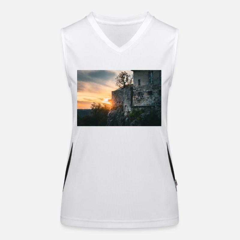 Hohnstein Castle Saxon Switzerland Women's Functional Contrast Tank Top
