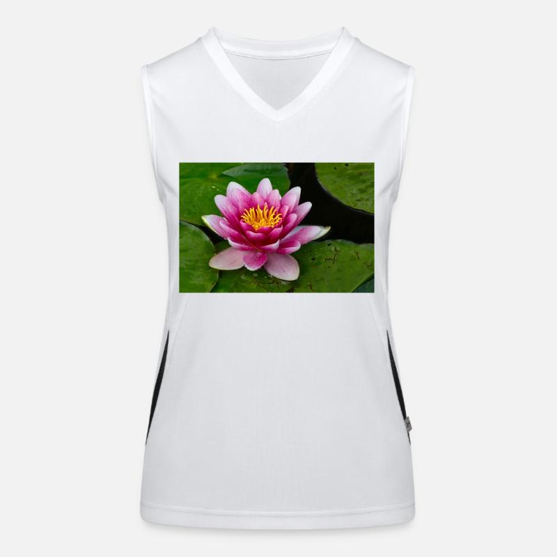 Seerose Funktionelles Kontrast-Tank Top für Frauen