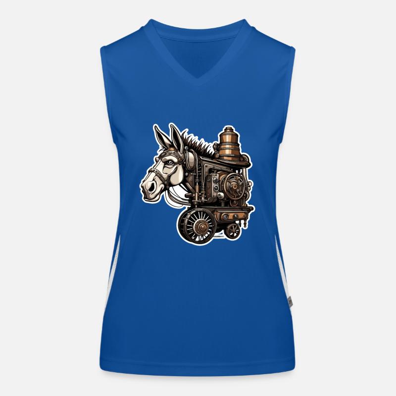 Esel / Tier /Grautier / Mähne / iah / Lasstier Funktionelles Kontrast-Tank Top für Frauen