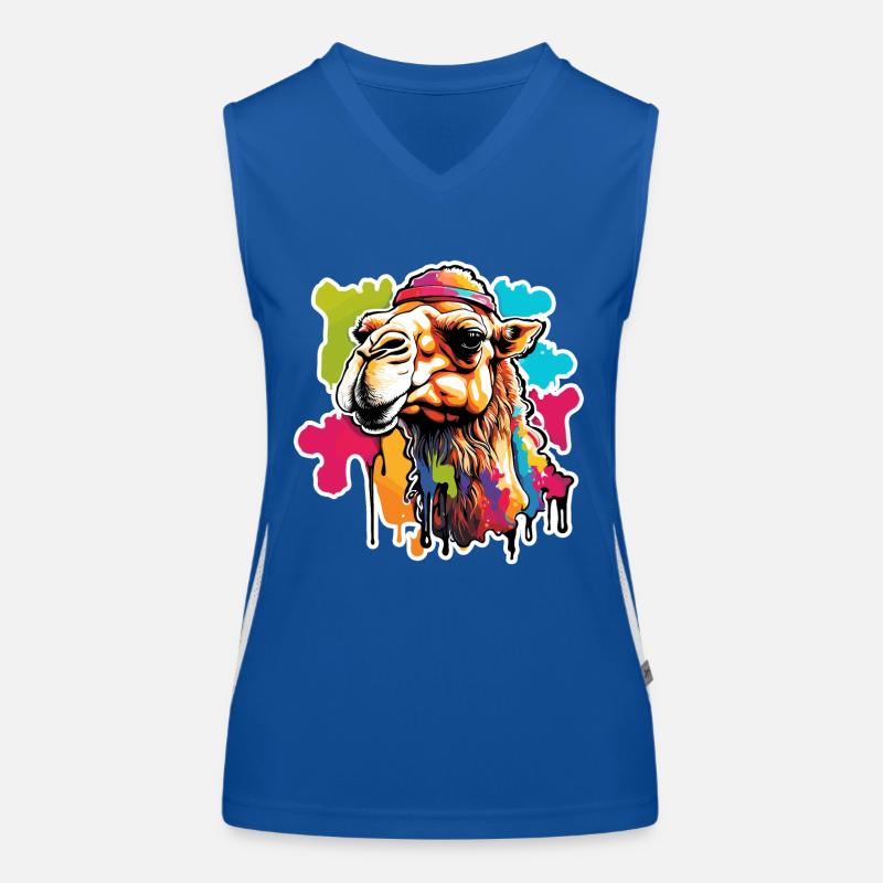 Chameau / Désert / Sable / Nomades / Balade à cheval / Débardeur respirant contrasté Femme