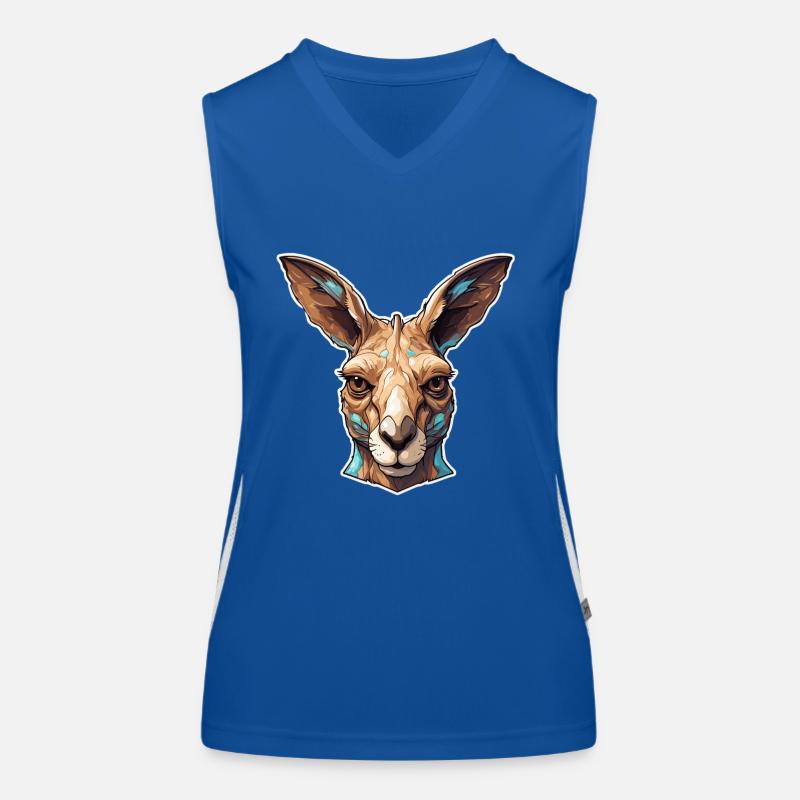 Känguru / Tier / Australien / Beuteltier / Outback Funktionelles Kontrast-Tank Top für Frauen