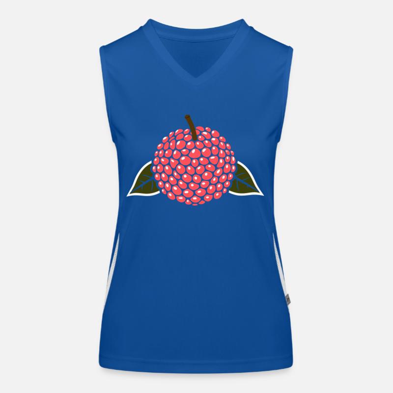 Fruit Humour petit litchi Débardeur respirant contrasté Femme