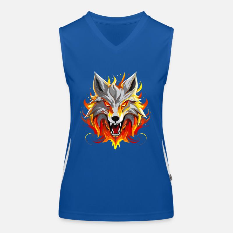 Wolf Flame Women's Functional Contrast Tank Top