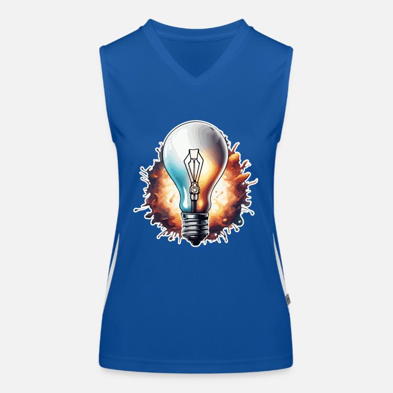 Bulb / Bulb / Brightness / Light Women's Functional Contrast Tank Top