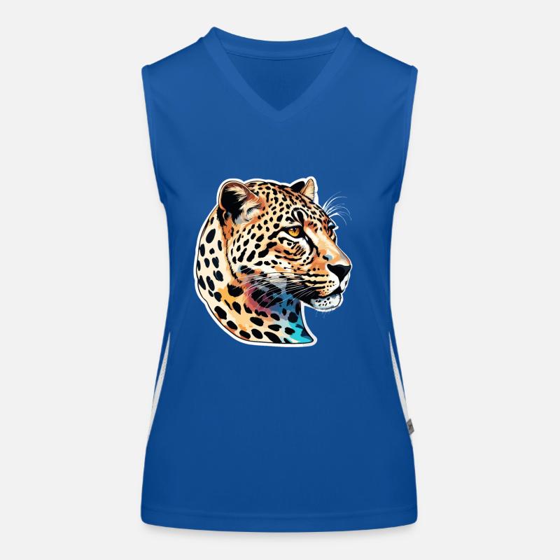 Leopard / Cheetah / Animal / Animal Print / Pattern Women's Functional Contrast Tank Top